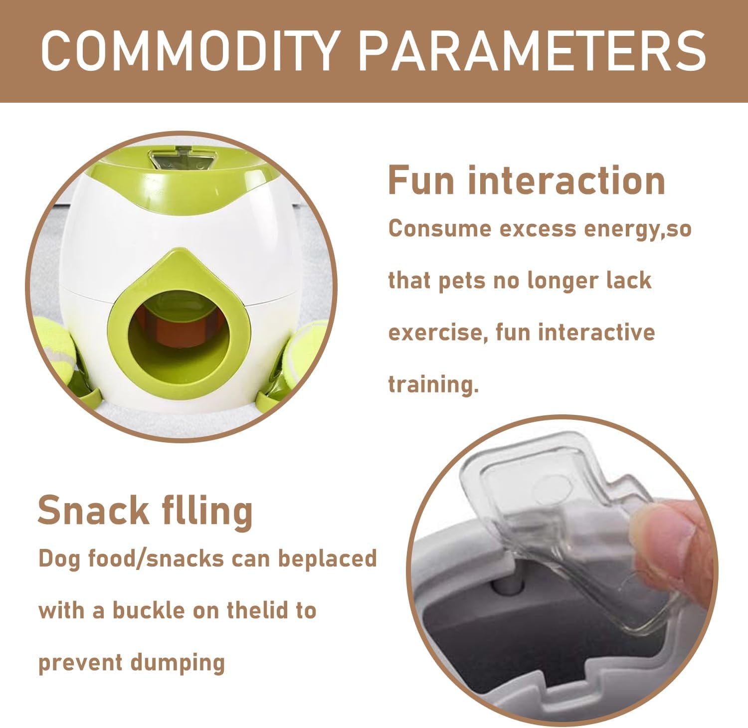 Automatic Dog Ball Launcher,Automatic Dog Ball Reward,Dog Food Reward Machine Interactive Pet Toy Smart Feeder Dog Ball Rolling Machine for Cats,Dogs(Green)