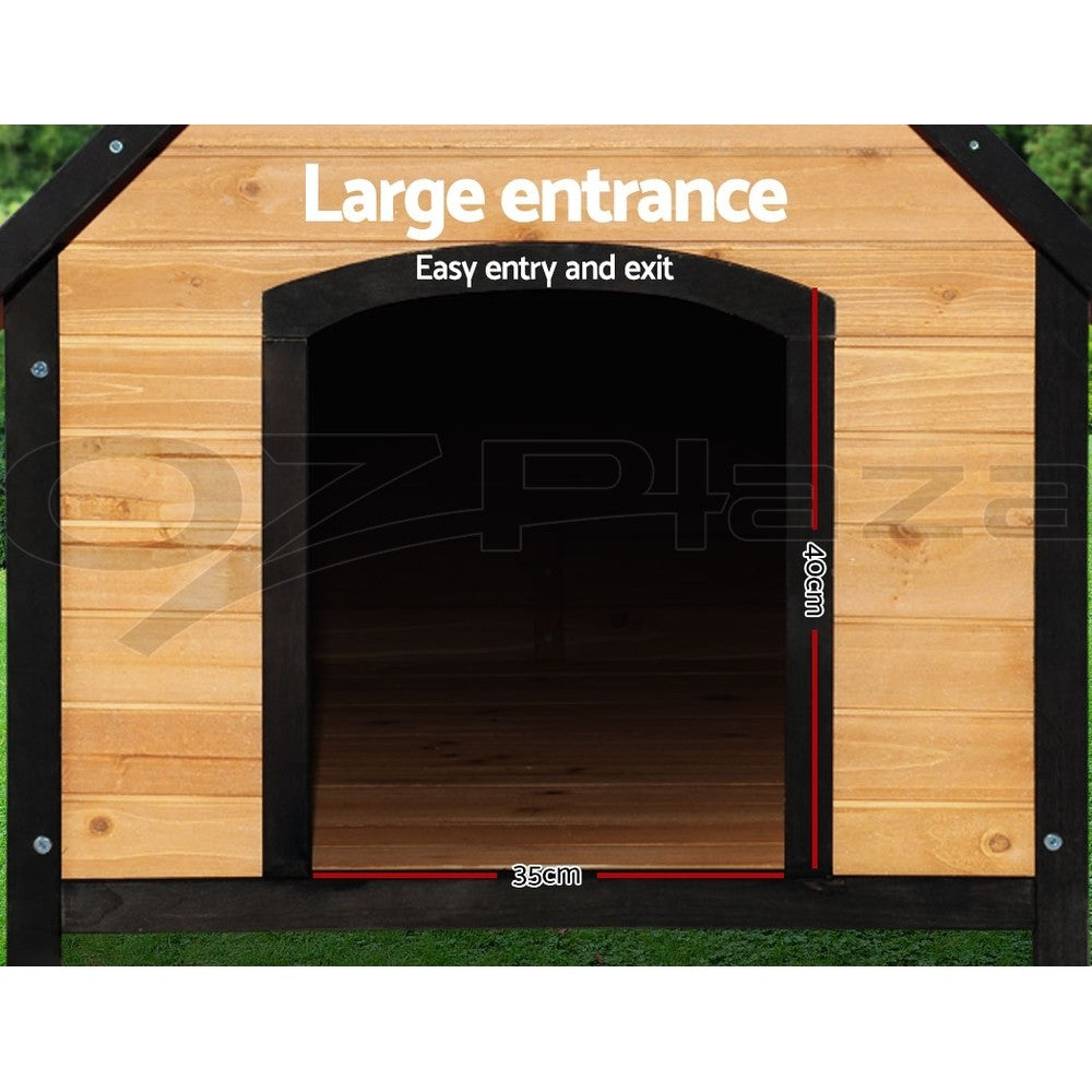I.Pet Dog Kennel Extra Large Wooden House Outdoor Pet Puppy Kennels Weatherproof