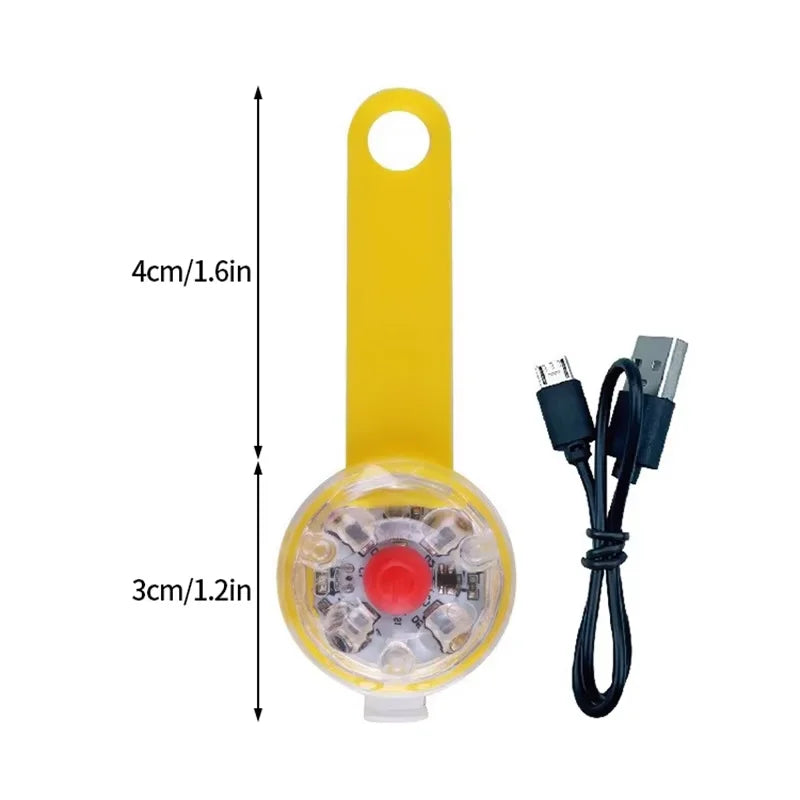 LED Pet Dog Cat Collar Pendant Portable Pet Safety Led Light USB Rechargeable Outdoor Night Walking Dog Collar Accessories