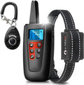 Dog Training Collar, No Shock, 3300Ft Range, IPX7 Waterproof, Vibrating, Black, 8”-27”, 2 Count (Pack of 1), Small, Medium Dogs