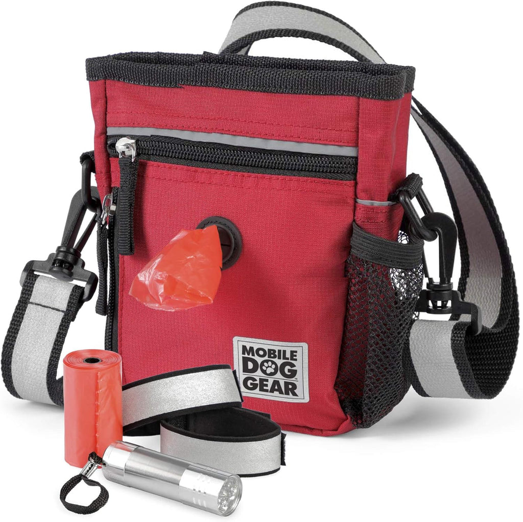 , Small Dog Walking Bag, Day or Night Reflective, 6 by 7 Inches