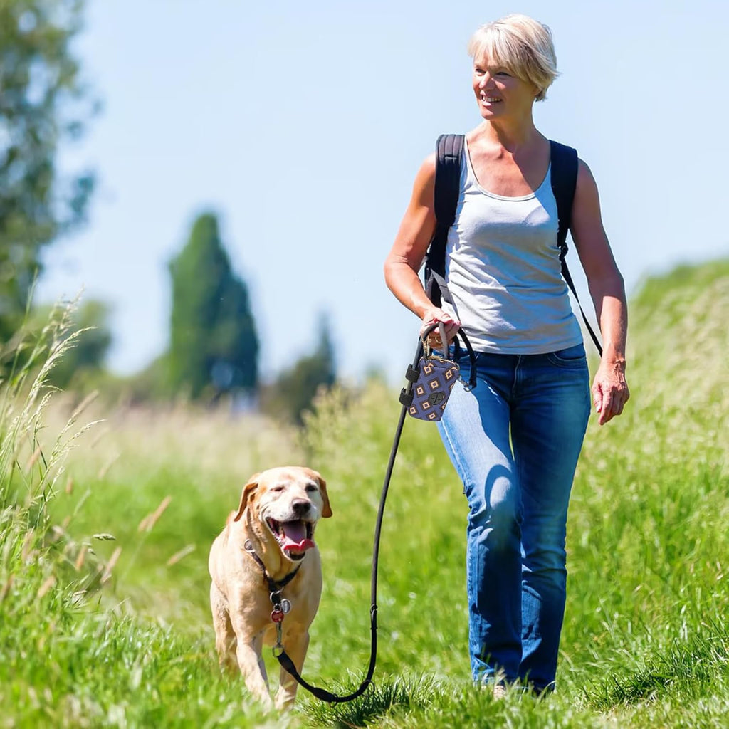Dog Waste Bag Dispenser, Portable Waste Bag Dispenser, Dog Waste Bag Dispenser with Zip, Pet Waste Bag Dispenser for Dogs, for Walking the Dog, Running, Hiking