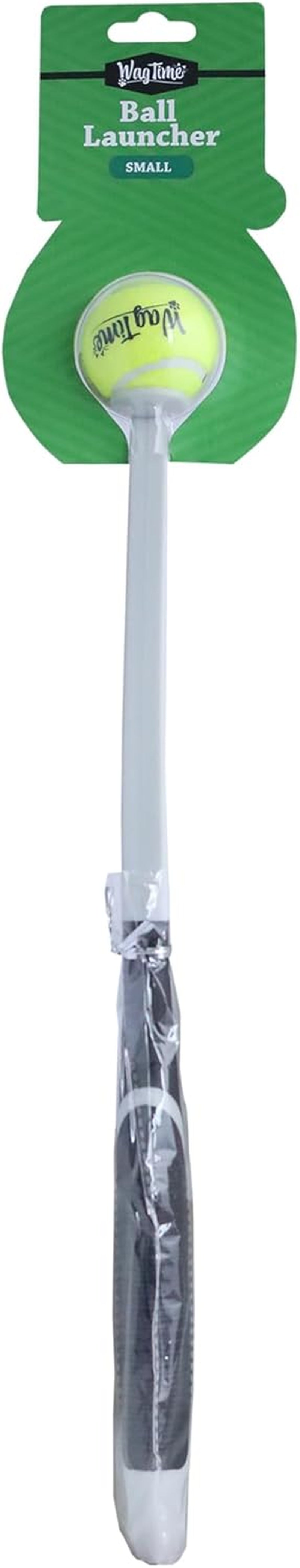 Wagtime Small Ball Launcher with Tennis Ball - Ideal for Fetch & Play, Durable & Lightweight Design, Ideal for Small Dogs, Easy Grip Handle, Enhances Pet Exercise & Fun