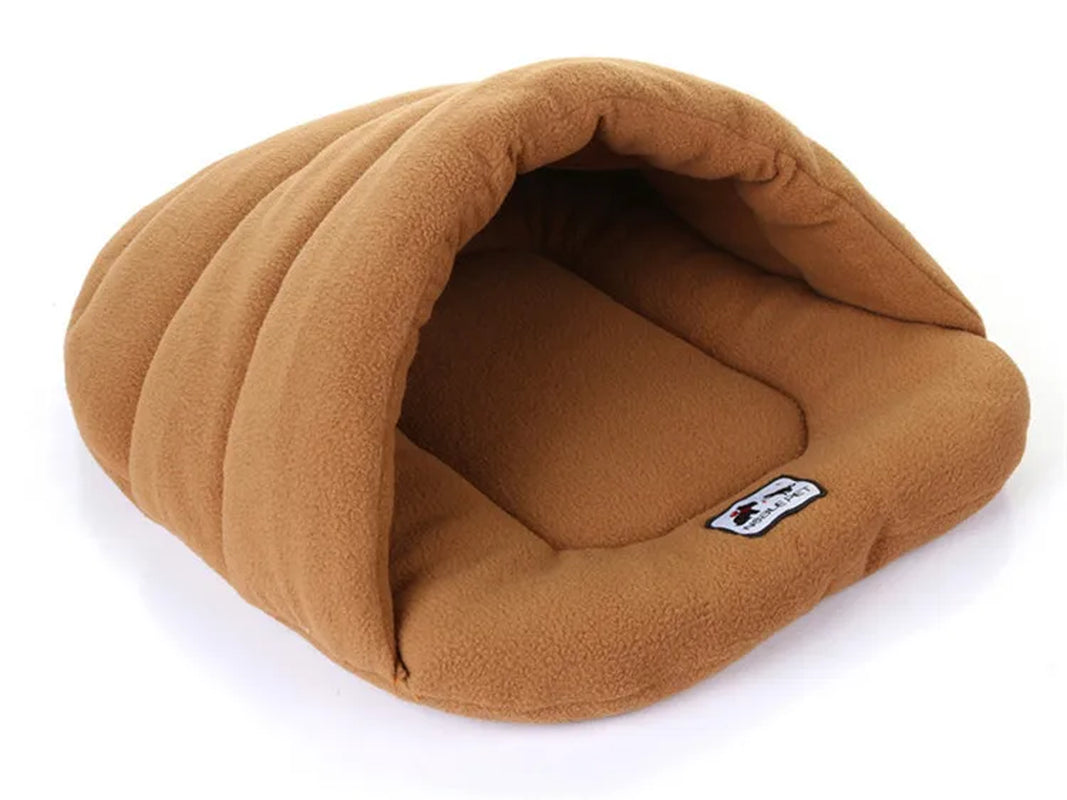 Soft Polar Fleece Pet Dog Beds Winter Warm Pets Heated Mat Small Dog Kennel House for Puppy Cats Sleeping Bag Nest Cave Beds