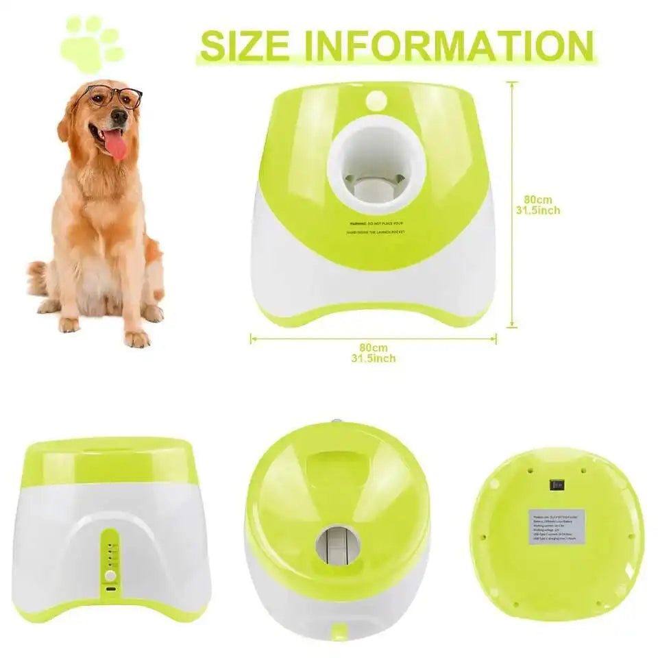 Dog Tennis Ball Launcher Dogs Chase Automatic Toys Automatic Fun Interactive Machine Fun Interactive Catapult Throw Rechargable