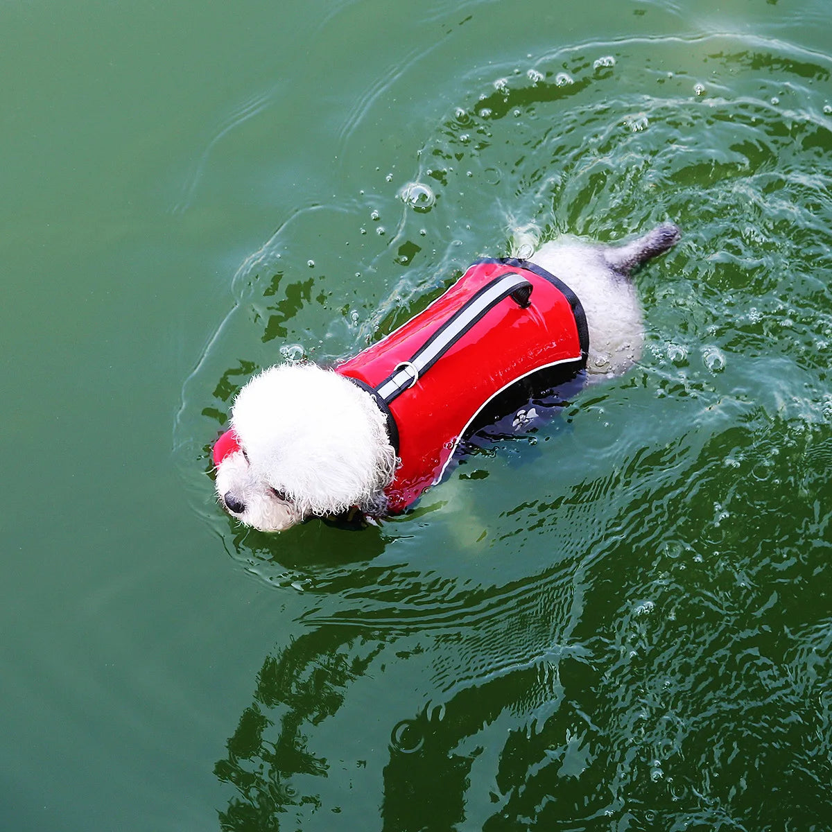 Dog Life Jacket with Removable Front Float Adjustable High Flotation Life Vest Swimsuits for Small Medium Large Dogs Swimming