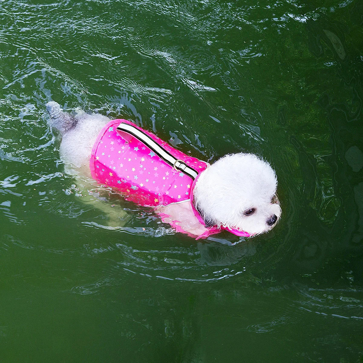 Dog Life Jacket with Removable Front Float Adjustable High Flotation Life Vest Swimsuits for Small Medium Large Dogs Swimming
