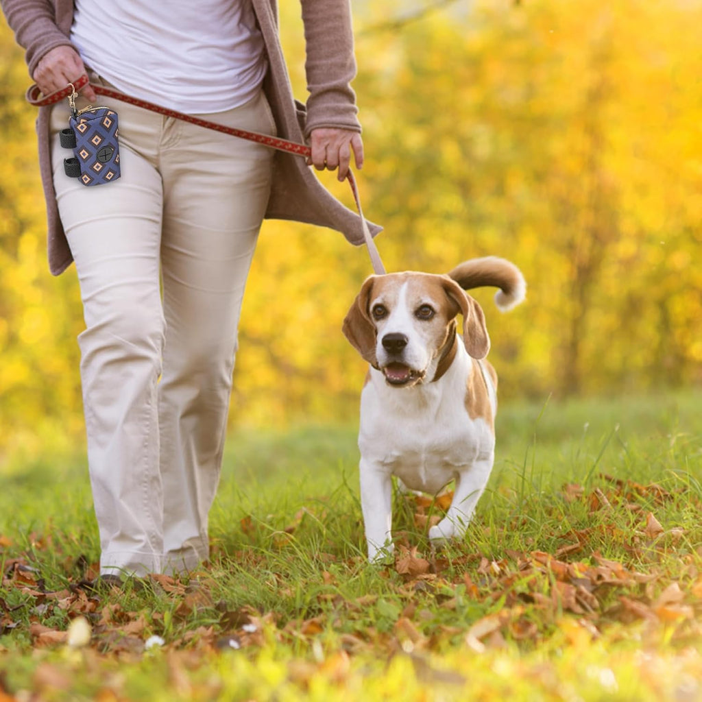 Dog Waste Bag Dispenser, Portable Waste Bag Dispenser, Dog Waste Bag Dispenser with Zip, Pet Waste Bag Dispenser for Dogs, for Walking the Dog, Running, Hiking