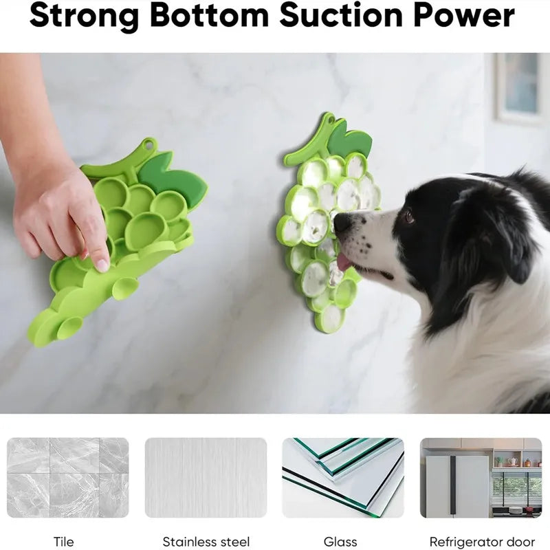 Pet Supplies Slow Food Bowl Cat Anti-Knockover Anti-Slip Food Bowl Puppy Anti-Choking Silicone Toy Food Plate