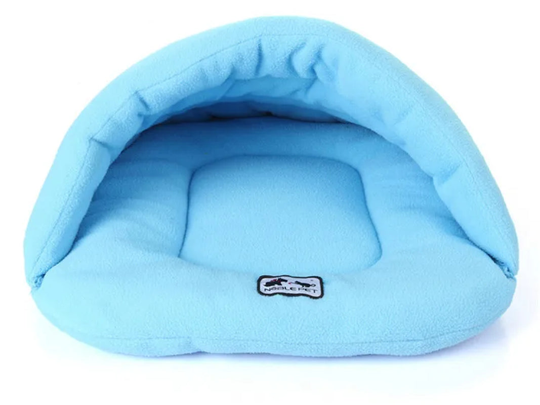 Soft Polar Fleece Pet Dog Beds Winter Warm Pets Heated Mat Small Dog Kennel House for Puppy Cats Sleeping Bag Nest Cave Beds
