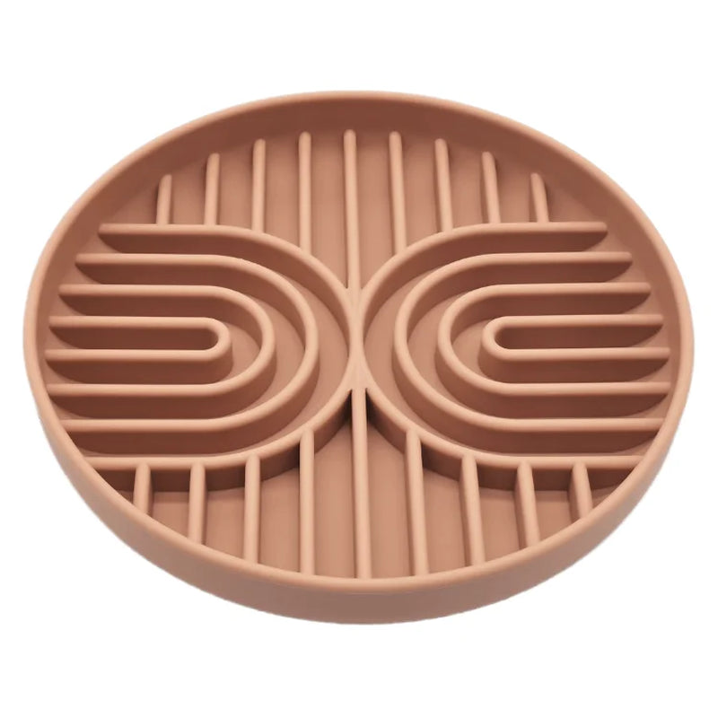 Pet Supplies Slow Food Bowl Cat Anti-Knockover Anti-Slip Food Bowl Puppy Anti-Choking Silicone Toy Food Plate