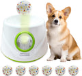 Automatic Dog Ball Launcher with 6 ETPU Tennis Balls, Dog Ball Thrower for Small & Medium Dogs, 3 Adjustable Distance 19-45FT, Interactive Dog Toy Ball Throwing Machine for Indoor/Outdoor
