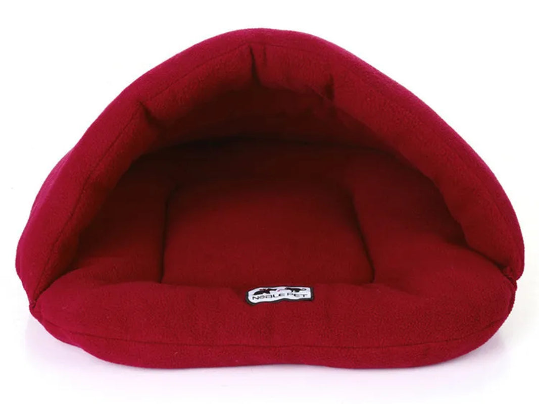 Soft Polar Fleece Pet Dog Beds Winter Warm Pets Heated Mat Small Dog Kennel House for Puppy Cats Sleeping Bag Nest Cave Beds