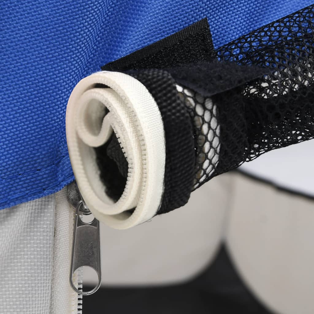 NNEVL Foldable Dog Playpen with Carrying Bag Blue 145x145x61 cm