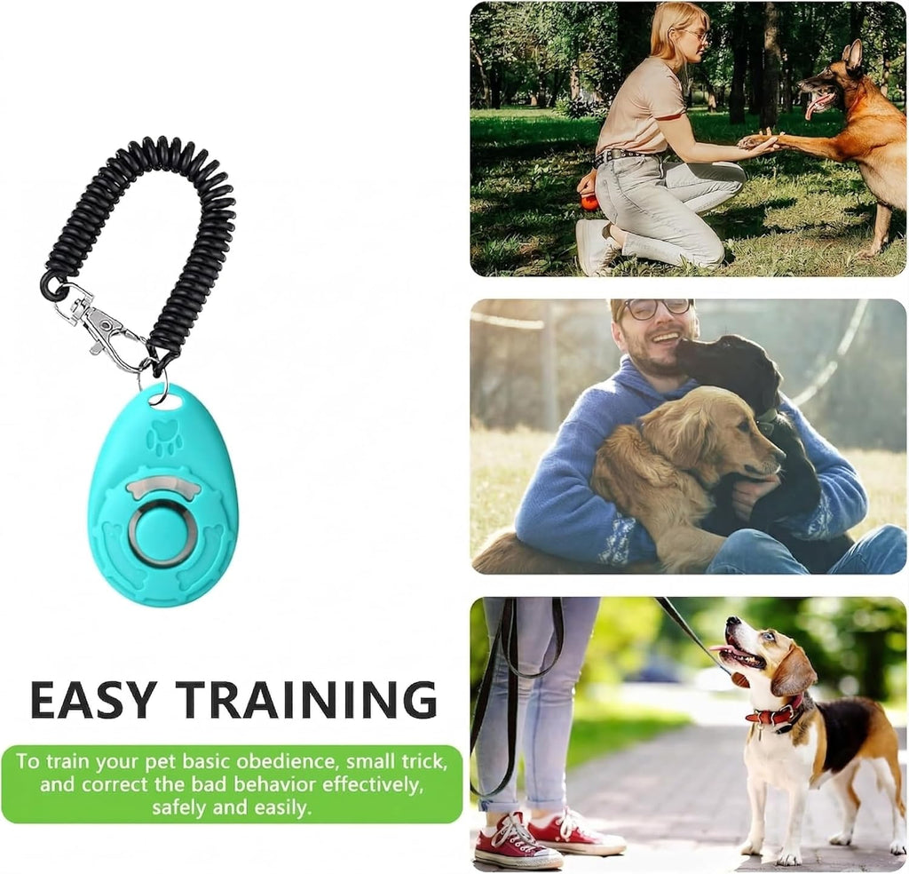 Dog Treat Pouch - 3 Ways to Wear Treat Pouches for Pet Training and 2 Pieces Clicker Taining for Dogs, Dog Training Treat Pouch Bag and Dog Clicker for Training with Waist Belt Shoulder Strap - Black