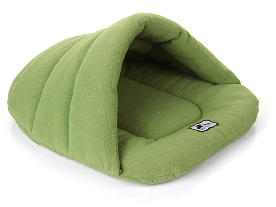 Soft Polar Fleece Pet Dog Beds Winter Warm Pets Heated Mat Small Dog Kennel House for Puppy Cats Sleeping Bag Nest Cave Beds