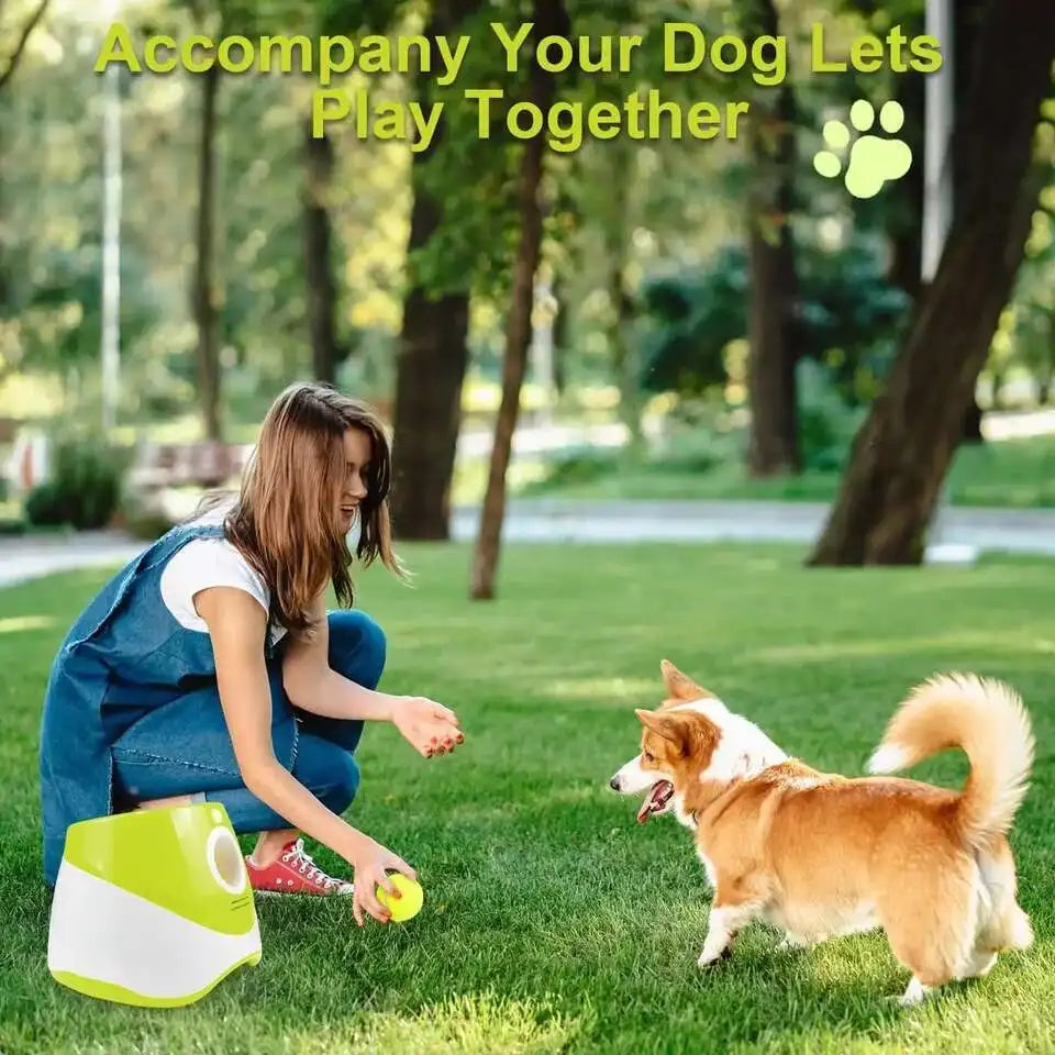 Dog Tennis Ball Launcher Dogs Chase Automatic Toys Automatic Fun Interactive Machine Fun Interactive Catapult Throw Rechargable