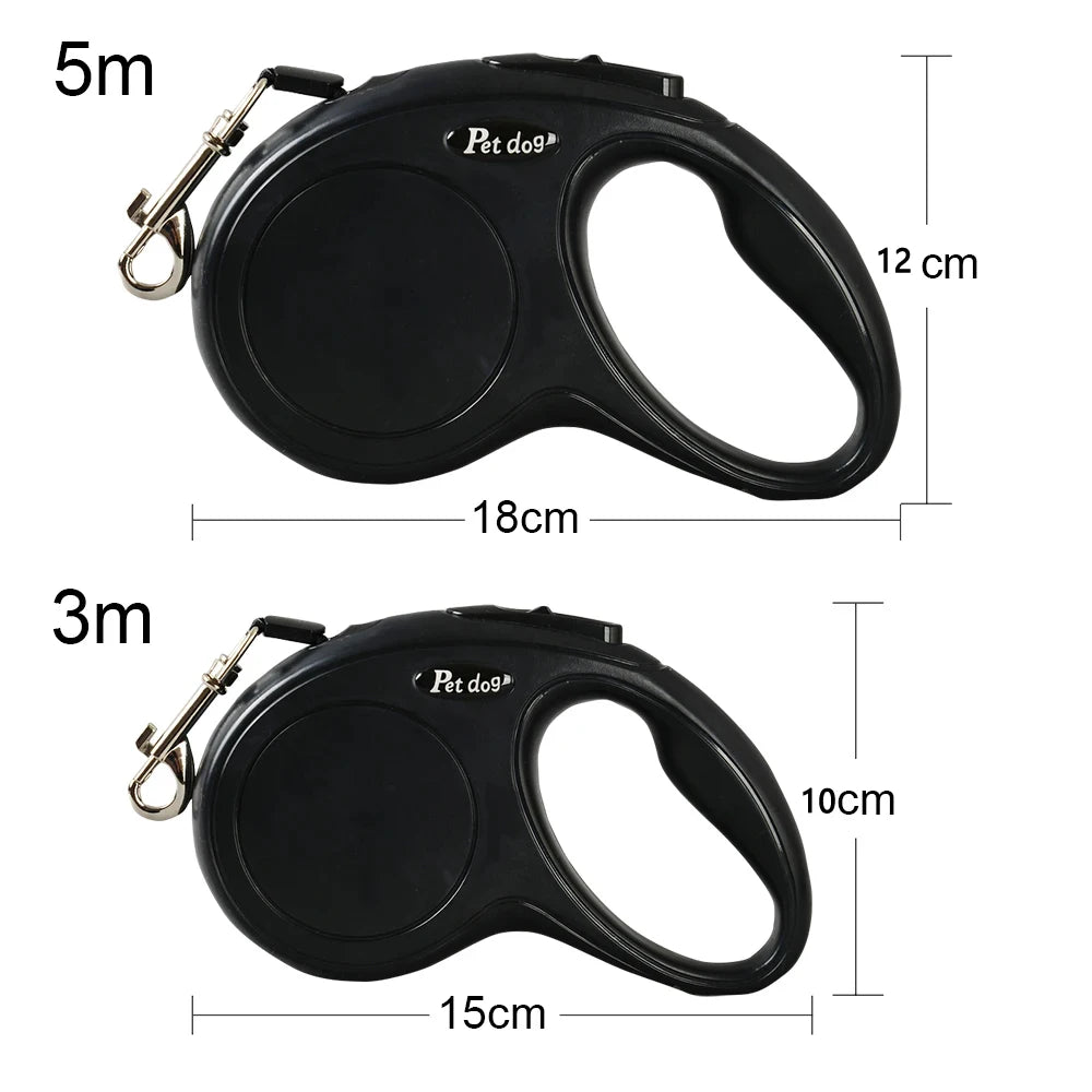 3M 5M Automatic Retractable Pet Leash for Small Medium Dogs Durable Nylon Cat Lead Extend Puppy Walking Running Traction Rope