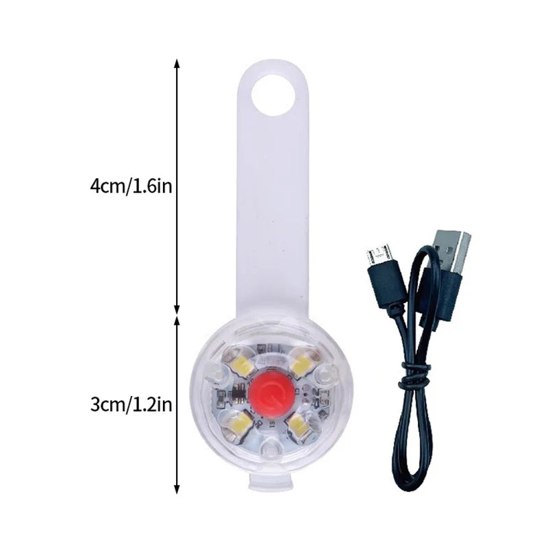 LED Pet Dog Cat Collar Pendant Portable Pet Safety Led Light USB Rechargeable Outdoor Night Walking Dog Collar Accessories