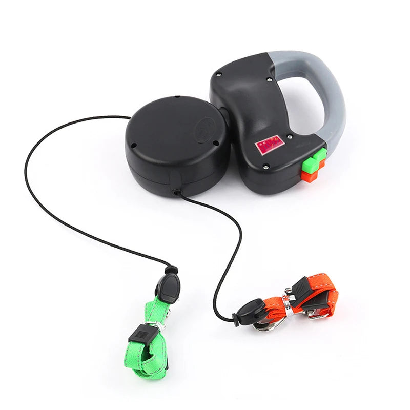 Leash for Two Dogs 3M Pet Double-Headed Traction Rope Automatic One for Two Double-Headed Dog Lead Dog Leash Dog Supplies