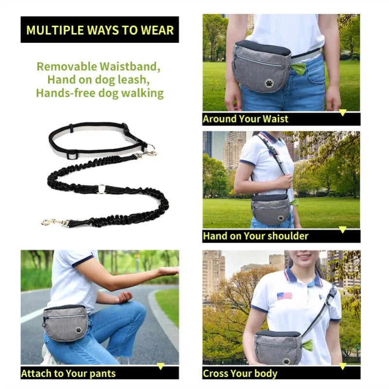 Pet Snack Bag Dog Walking Artifact Pet Training Waist Bag Dog Training Snack Bag for Outings