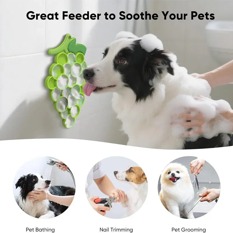Pet Supplies Slow Food Bowl Cat Anti-Knockover Anti-Slip Food Bowl Puppy Anti-Choking Silicone Toy Food Plate