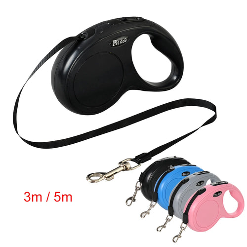 3M 5M Automatic Retractable Pet Leash for Small Medium Dogs Durable Nylon Cat Lead Extend Puppy Walking Running Traction Rope